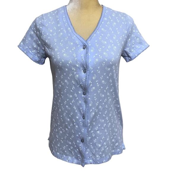 Charter Club NWOT Button Pajama Top Women XS - Picture 1 of 11